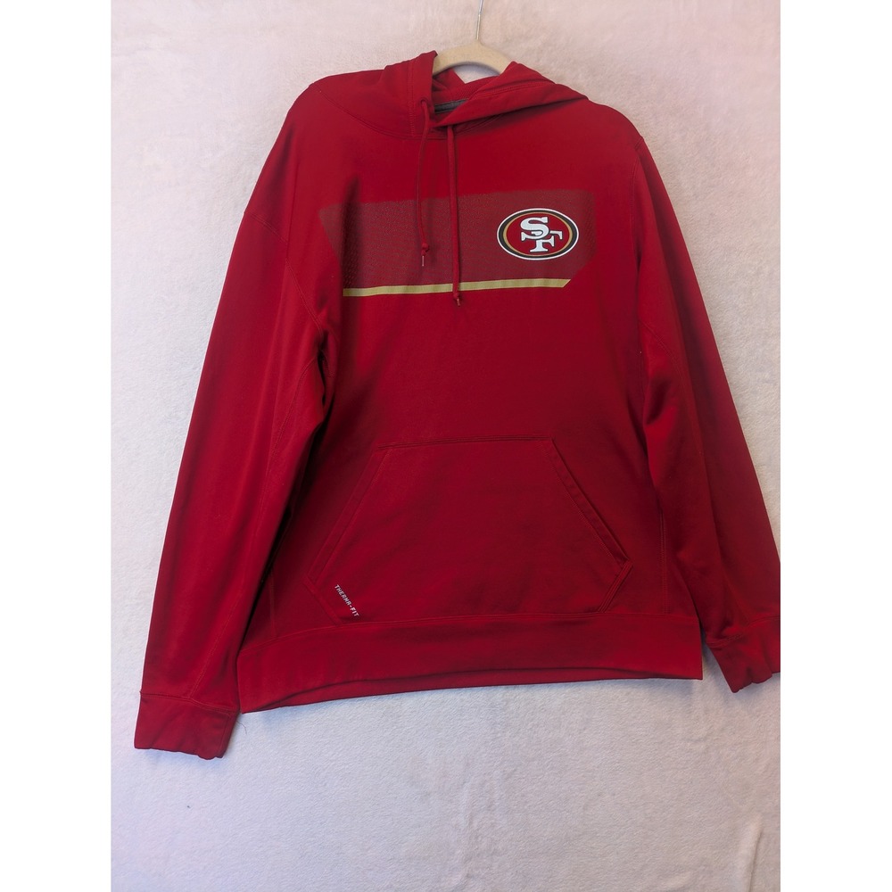 Nike Therma-FIT NFL San Francisco 49ers Hoodie Mens L